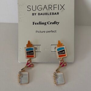 ☀️Sugarfix BaubleBar Earrings with Glue and Scissors